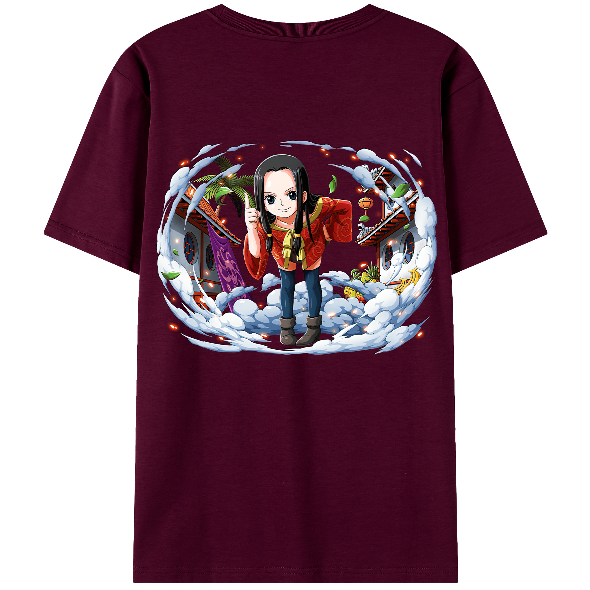 ワンピース ボア・ハンコック ONE PIECE Boa·Hancock レディース半袖Tシャツ(バックプリント)
